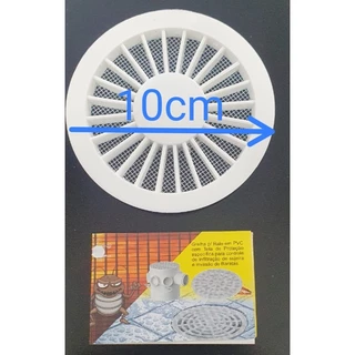 GRELHA ANTI-INSETO 10X10 COM TELAS PVC BRANCO