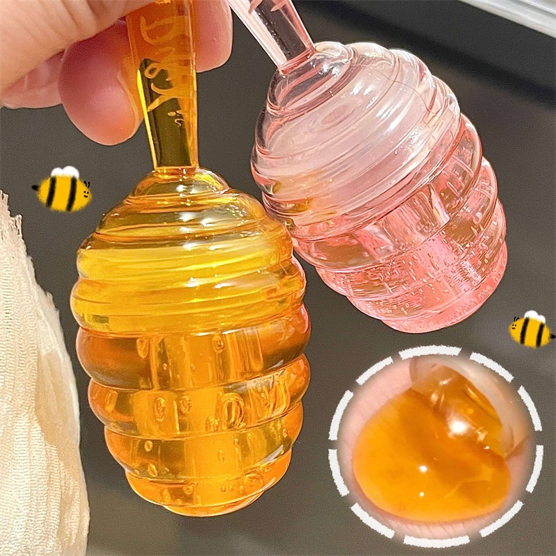 Lovely Honey Pot Óleo Labial Fruta Fresca Bálsamo De Longa Duração  Hidratante Transparente Líquido Batom Gloss Maquiagem Cosméticos