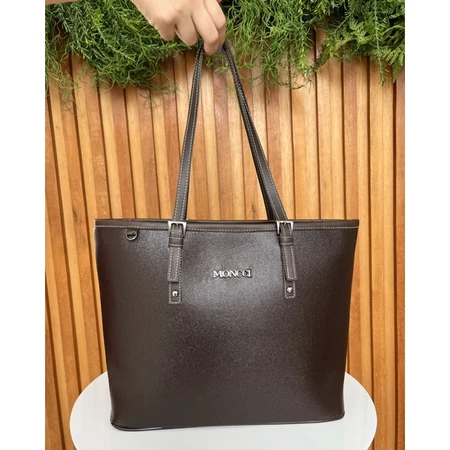 Bolsa de ombro grande de ziper 