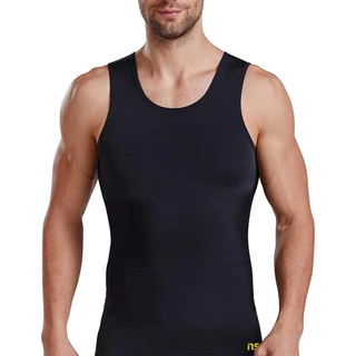 Camiseta Regata Masculina Térmica Alta Compressão Fitness Postura Cinta Modeladora