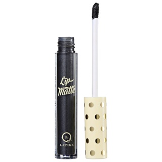 Batom Líquido Metálico Latika Lip Preto Metálico Nº42 4ml