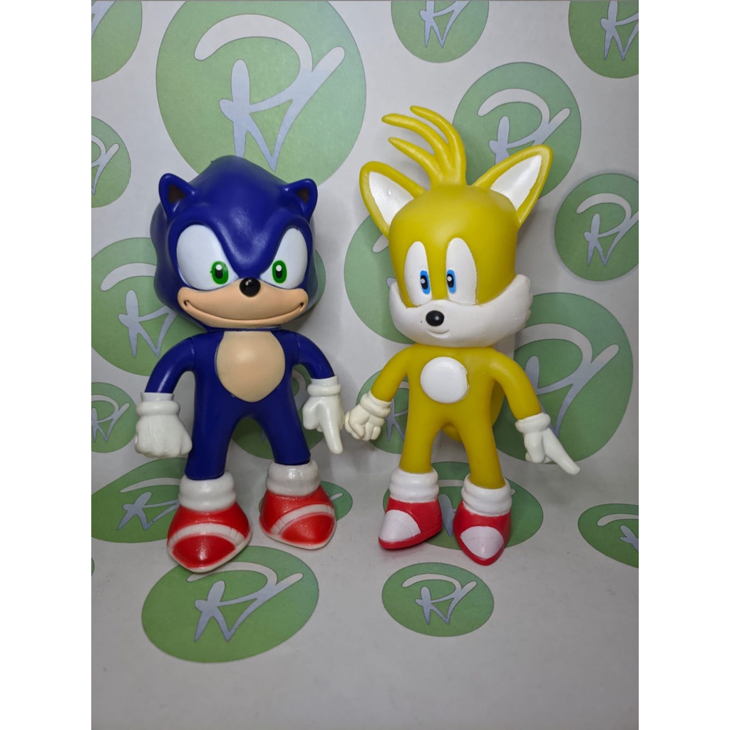 CANECA E BONECO DO ( SONIC ), VERMELHO - NOVO SEM USO