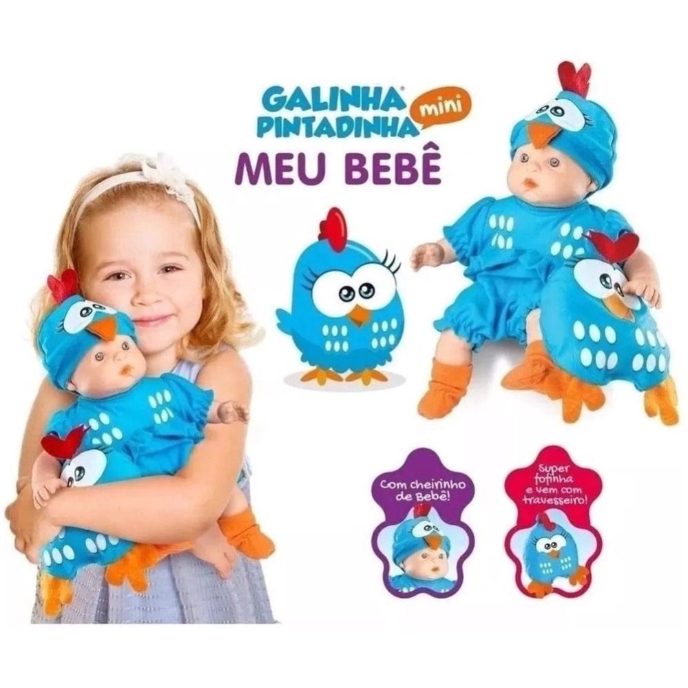 Boneca Bebe Galinha Pintadinha Mini Baby | Shopee Brasil