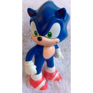 Sonic Vermelho Personagem Sonic Top Blocos Boneco