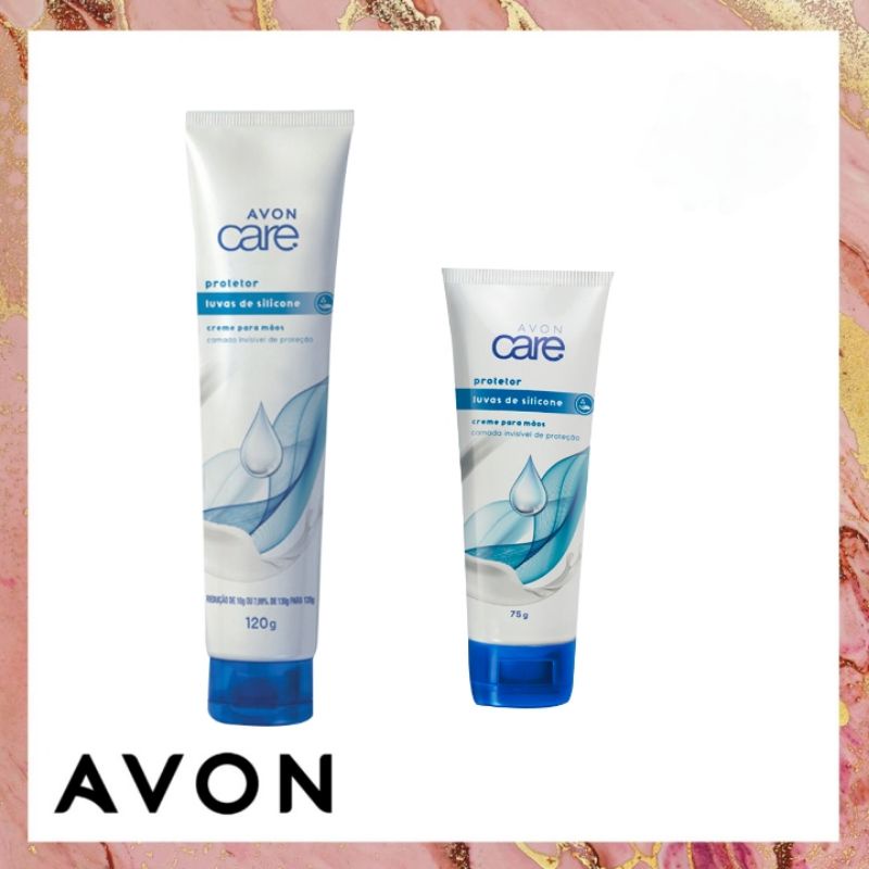 Luvas De Silicone Creme Protetor Para Mãos Avon Care 75g E 130g