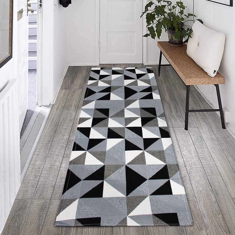 Tapete Passadeira 1,35MX50CM Zig Zag Antiderrapante Para Quarto Sala ou  Cozinha