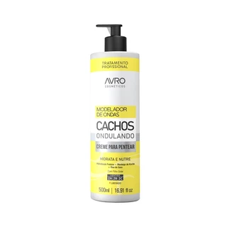 Creme Para Pentear Avro Modelador de Ondas Cachos Ondulando 500ml