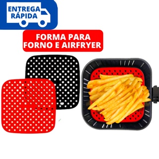 Kit 2 Tapete Protetor para Airfryer Fritadeira de Silicone