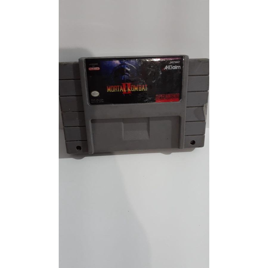 JOGO D SUPER NINTENDO MORTAL KOMBAT 2 MK2 | Shopee Brasil