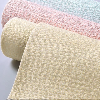 Papel De Parede De Textura 3D De Linho Autoadesão Impermeável Lavável Adequado Para Decoração Sala De Estar E Quarto