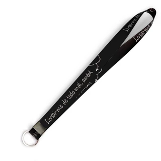 Cordão personalizado Livrai-me de todo mal, amém! para crachá ou chaveiro com Argola Italiana