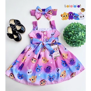 Vestido Infantil Bolofofos Menina Bebê Lili