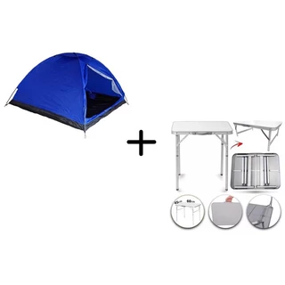 Barraca 4 Pessoas Camping + Mesa Dobrável Maleta 60 X 45cm em Oferta na Shopee