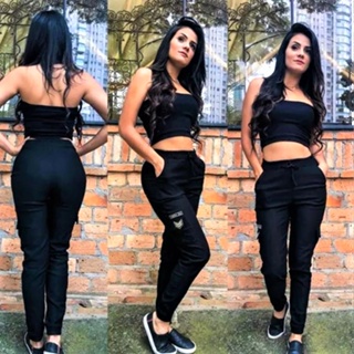 Calça Jogger Army Feminina Modinha Blogueira