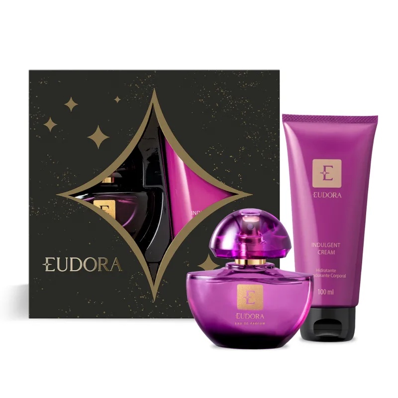 Kit Presente Eudora Perfume Roxo Miniatura + Creme Hidratante | Shopee ...