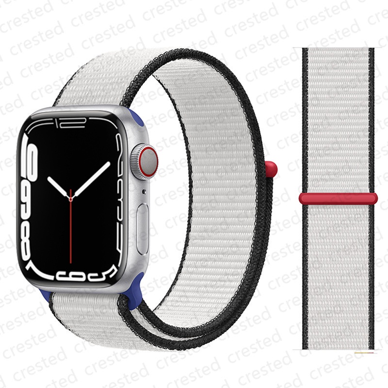 Alça De Nylon Para Apple Watch band 49mm 41mm 45mm 40mm 44mm