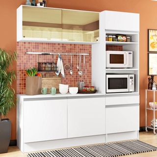 Armário de Cozinha Compacta Veneza Multimóveis MP2142.891 Branco