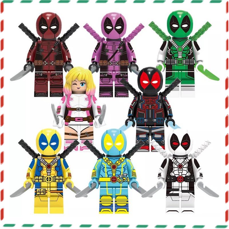 Blocos De Quebra-Cabeça Minifiguras Marvel Avengers De Brinquedos Infantis Montados Série Superhero Criação Deadpool