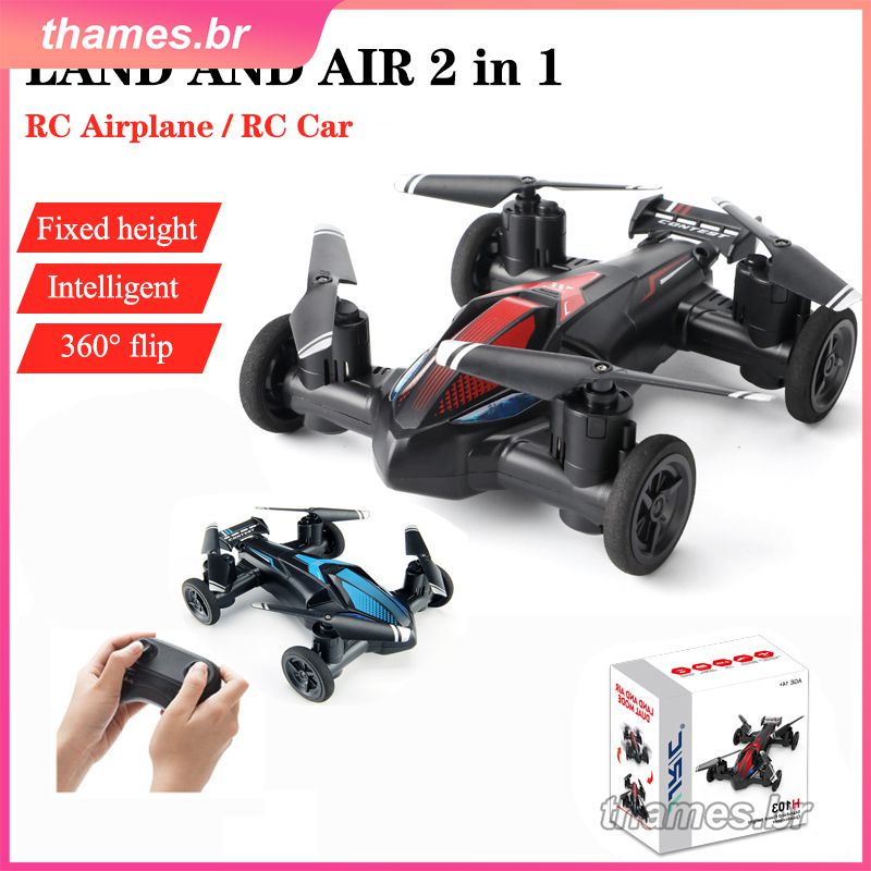 Sea-Land-Air 3 em 1 aviões RC para adultos, 2.4GHz, 6CH, 3D Stunt