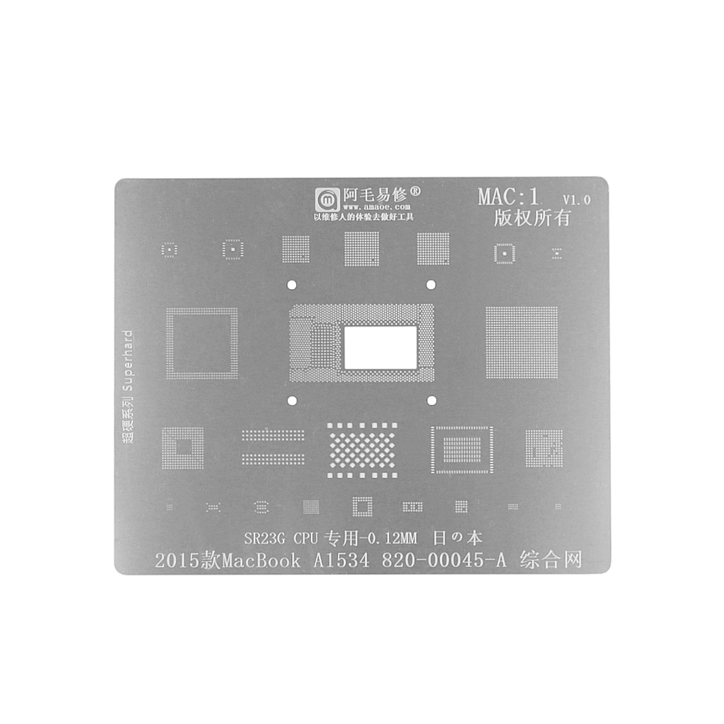 Stencil MacBook CPU 0.12mm Amaoe MAC1 02895 | Shopee Brasil