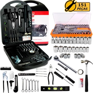Jogo Ferramentas 191 Peças Semiprofissional Serviço Gerais + Maleta Soquetes Com Chave Catraca em Oferta na Shopee