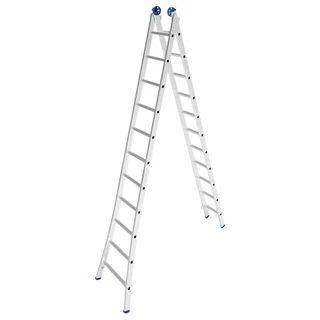 Escada De Alumínio Extensiva 2 X 11 Degraus 3,37 X 5,61m Mor em Oferta na Shopee