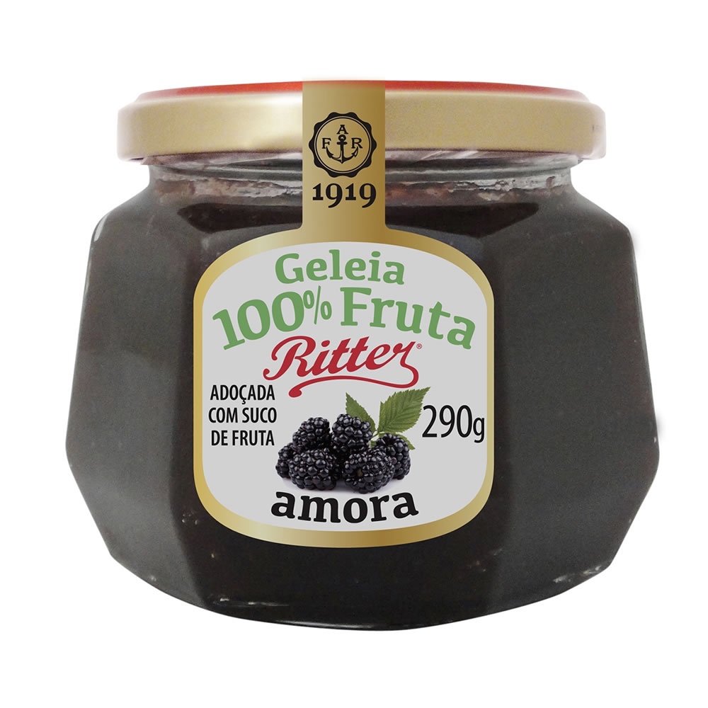 Geleia 100% Fruta de Amora 290g - Ritter