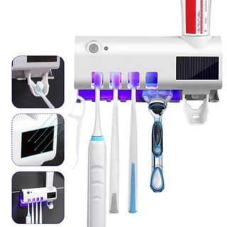 Porta Escovas Dispenser De Dente Com Esterilizador Ultravioleta Auto Esterelizante