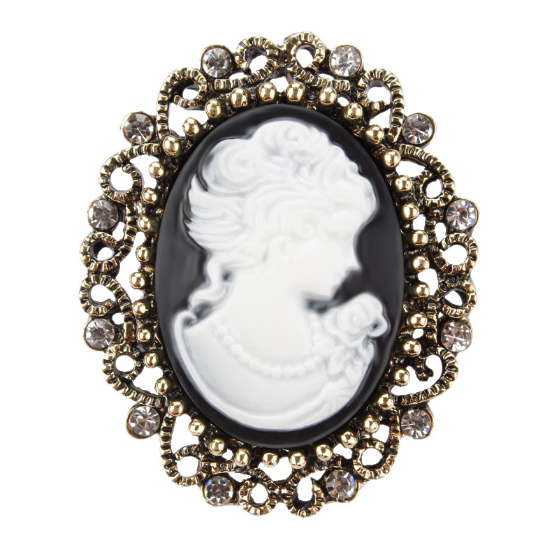 Fábrica De Marca Vintage Estilo Rainha Dos Alfinetes Cameo