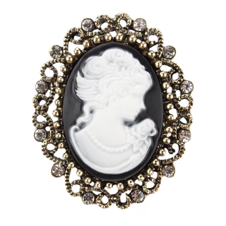 Fábrica De Marca Vintage Estilo Rainha Dos Alfinetes Cameo