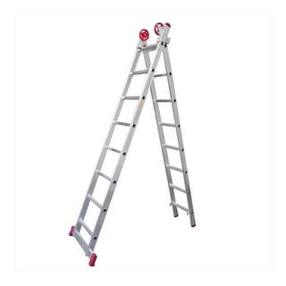 Escada Extensiva de Alumínio 8 x 2 Degraus 2,40 x 3,88 Metros ESC0617 BOTAFOGO em Oferta na Shopee