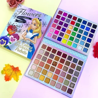 Paleta De Sombra 96 Cores Perolate Fosca Glitter Longa Duração