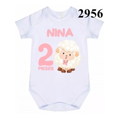 Roupa Body Bebê Personalizado Ovelhinha Ovelha C- 2956 | Shopee Brasil