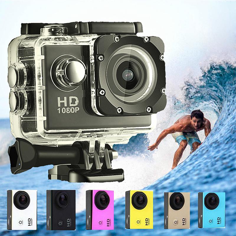 Go pro mini Câmera De Ação ultra De Alta Definição 1080P Mergulho À Prova D'água De Bicicleta Gravador Esportivos Ao Ar Livre
