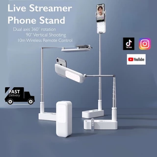 Suporte Dobrável Live Streamer Para Telefone Celular Gravação De Vídeo E Transmissão Ao Vivo