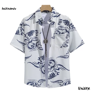 Camisa Impressa Masculina Pólo De Manga Curta