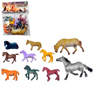 4-8 pces grandes figuras de cavalo de plástico brinquedos