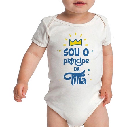 Body Bebe Body Personalizado Principe Da Titia
