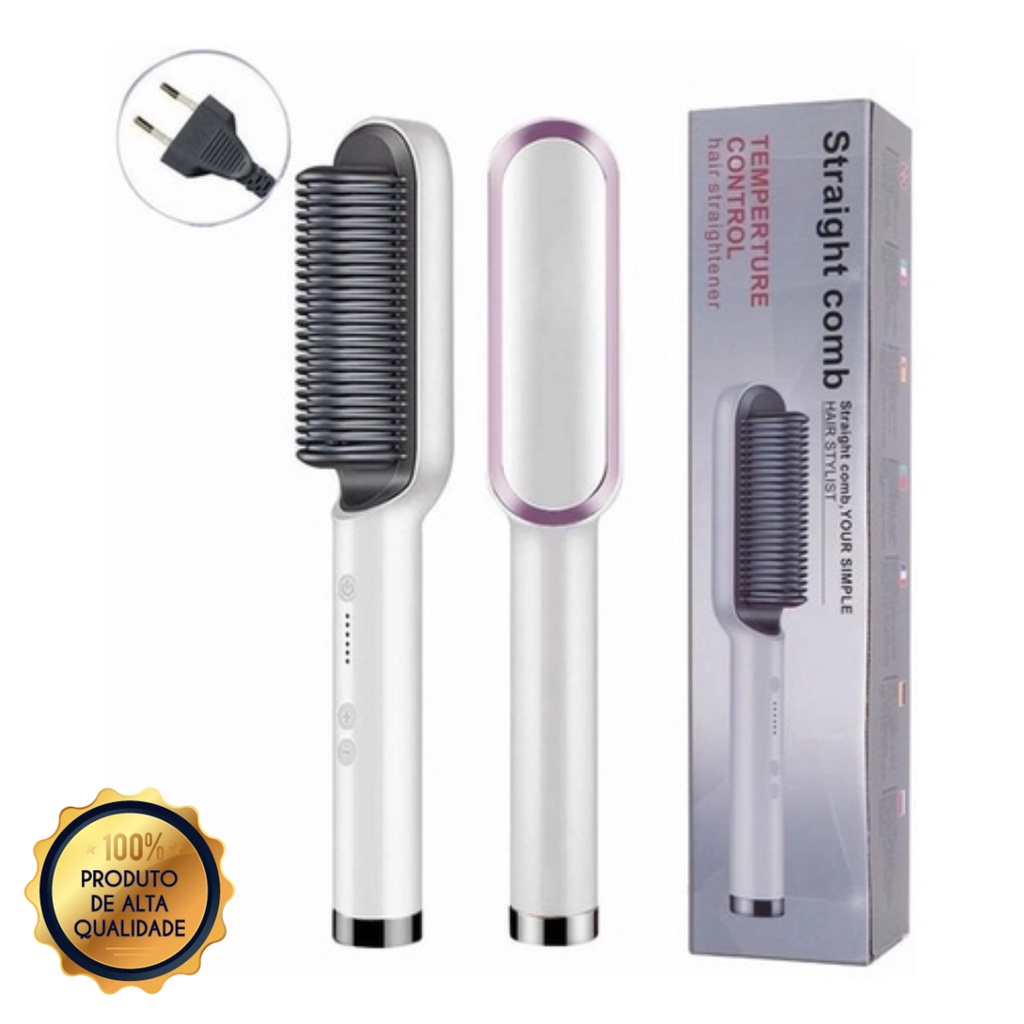 Escova seca e alisa | Shopee Brasil