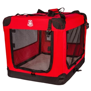 Casinha De Transporte Pet Dobrável Dogfly Carry On Tamanho M - VERMELHO