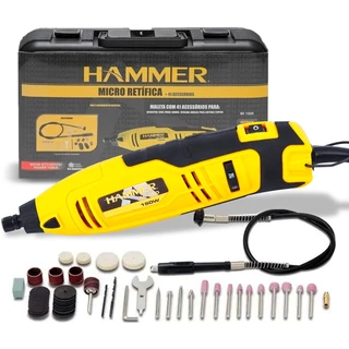 Micro Retifica 150w 110v Mi-150k Hammer 41 Peças + Maleta