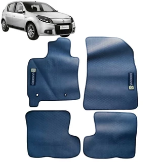 Jogo Tapete PVC Renault Sandero ate 2014 logo bordado