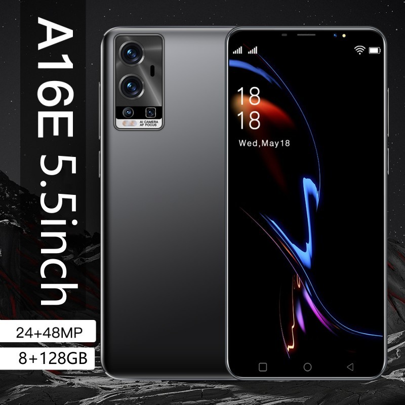 Celular A16E 8 + 128GB Smartphone Android Celulares 5,5Polegadas Dual Sim Celular Barato