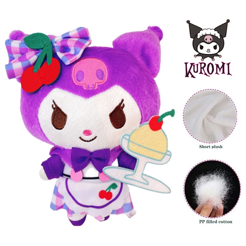 Cute Plush Dolls 9.8in My Melody Kuromi Kawaii Stuffed Animals