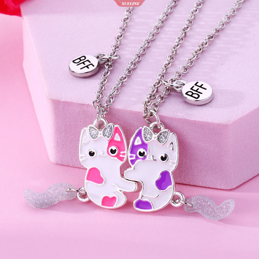 COLORFUL BLING 2 peças BFF Colar com pingente magnético coala, cor  arco-íris, dinossauro coala, colar com pingente de animal para mulheres  meninas amizade melhores amigas presente de joias, Metal Madeira, Metal