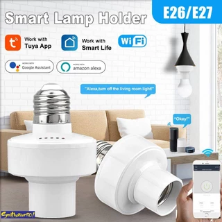 Tuya Wifi Inteligente Soquete De Lâmpada Alexa Google - E27/e26 Smithereens01