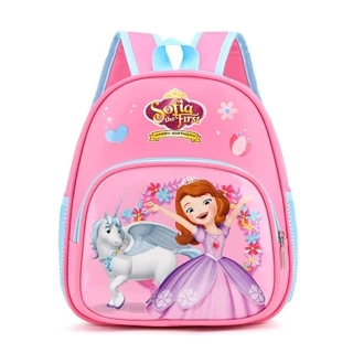 sofia Mochila Escolar De Desenho É Adequada Para Crianças De Pequeno E Médio Infantil Disney Fofa Elegante
