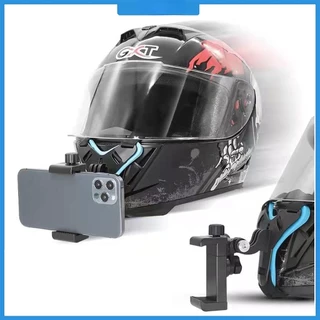 Capacete De Motocicleta Suporte Para Telefone Celular Adequado A Apple Huawei gopro Câmera First Perspective Shooting Riding Accessory Stand OY