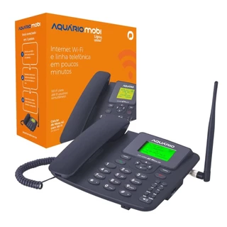 TELEFONE CELULAR FIXO DE MESA AQUARIO 4G COM WIFI DUAL CHIP