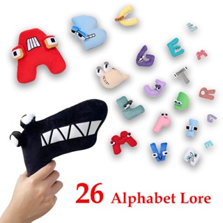 26 PCS Alfabeto Pelúcia Brinquedo Alfabetos Alfabeto Lore Boneca Recheada  Pré Escola Educacional Inglês ABC Letra Brinquedo para Crianças Crianças  A-Z